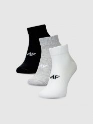 4F Skarpetki casual za kostkę (3-pack) damskie - multikolor 39-42. Skarpetki damskie 4f, bez wzorów, z bawełny. Za 49.99 zł.