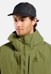 Czapka UNI ODLO Cap PERFORMANCE WATERPROOF GRAPHIC. Zielone czapki męskie Odlo, bez wzorów, z materiału. Za 199.99 zł.