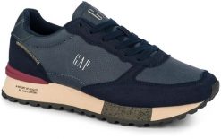 Męskie buty sneakersy sportowe GAP OSAKA. Niebieskie buty sportowe na co dzień męskie GAP, z gumy, bez zapięcia, trekkingowe. Za 219.00 zł.