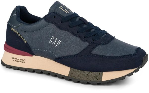 Męskie buty sneakersy sportowe GAP OSAKA. Niebieskie buty sportowe na co dzień męskie GAP, z gumy, bez zapięcia, trekkingowe. Za 219.00 zł.
