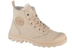 Buty sportowe Sneakersy damskie, Pampa Hi Zip WL. Brązowe buty sportowe na co dzień damskie Palladium, bez wzorów, z materiału, trekkingowe. Za 558.85 zł.
