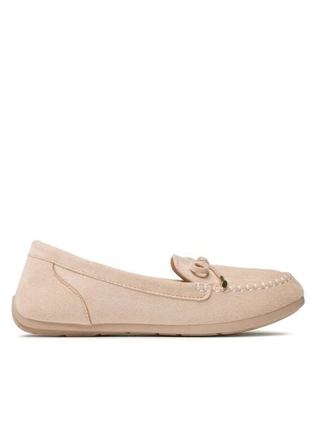 Clara Barson Półbuty WSS20837-03 Beżowy. Brązowe półbuty damskie Clara Barson, bez wzorów, z materiału, bez obcasa. Za 69.99 zł.