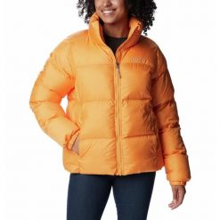 Kurtka Turystyczna Puchowa Damska Columbia Puffect Jacket. Czarne kurtki damskie Columbia, xl, bez wzorów, z puchu, bez kaptura. Za 578.99 zł.