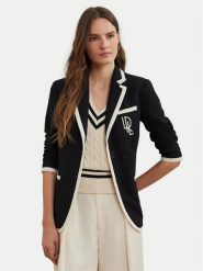 LAUREN RALPH LAUREN Marynarka 200936101002 Czarny Straight Fit. Czarne marynarki i żakiety damskie Lauren Ralph Lauren, bez wzorów, z syntetyku. Za 989.99 zł.