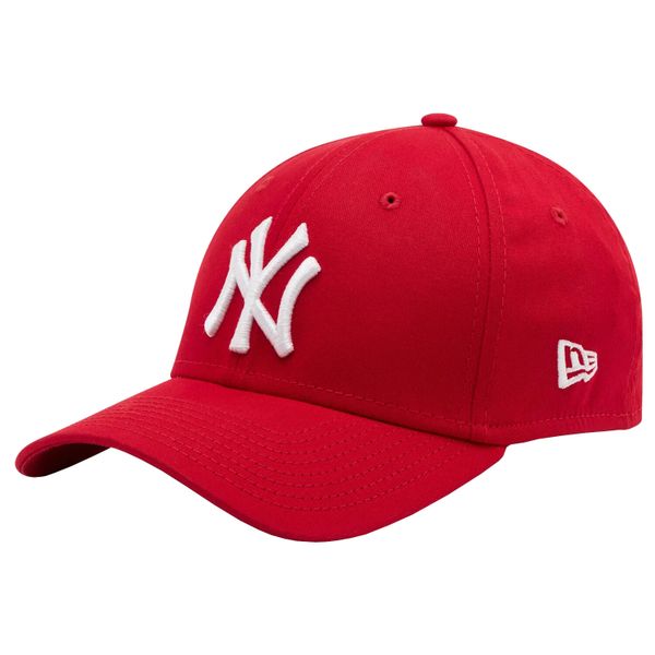Czapka z daszkiem męska 39THIRTY League Essential New York Yankees MLB Cap. Czerwone czapki męskie New Era, bez wzorów, z bawełny. Za 129.99 zł.