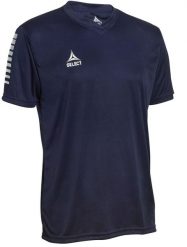 Koszulka piłkarska poliestrowa męska Select PISA granatowa. Niebieskie t-shirty sportowe męskie Select, m, z materiału, bez ramiączek, do piłki nożnej. Za 101.60 zł.
