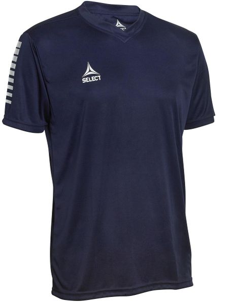 Koszulka piłkarska poliestrowa męska Select PISA granatowa. Niebieskie t-shirty sportowe męskie Select, m, z materiału, bez ramiączek, do piłki nożnej. Za 101.60 zł.