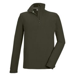 Bluza męska Killtec KSW 99 MN FLC SHRT. Zielone bluzy bez kaptura męskie KILLTEC, m. W wyprzedaży za 89.99 zł.