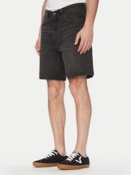 Levi's® Szorty jeansowe 468™ A8461-0006 Szary Loose Fit. Szare szorty męskie z bawełny, bez kołnierzyka. Za 199.99 zł.