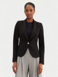 Rinascimento Marynarka CFC0122735003 Czarny Regular Fit. Czarne marynarki i żakiety damskie RINASCIMENTO, m, bez wzorów, z syntetyku. Za 369.99 zł.