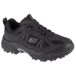 Buty trekkingowe męskie Skechers Stamina At Upper Stitch. Czarne buty trekkingowe męskie Skechers, z materiału, bez zapięcia, trekkingowe. Za 351.00 zł.