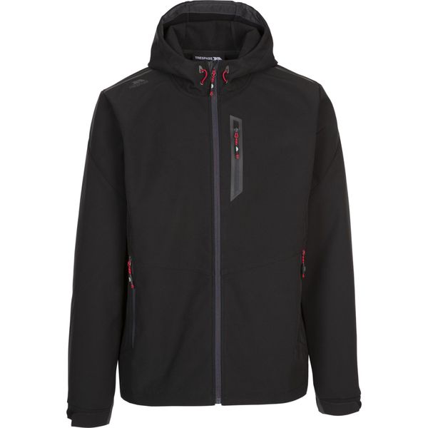 Trespass Marlon C-męski softshell Jkt czarny. Czarne kurtki softshell damskie Trespass, m, bez wzorów, z softshellu, bez kaptura. Za 384.99 zł.