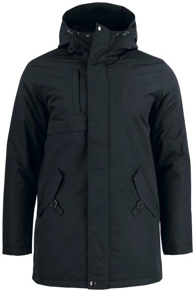 Clique Creston pikowana parka z nylonu z kapturem i futerkiem – black. Czarne parki damskie CLIQUE, m, bez wzorów, z nylonu. Za 588.13 zł.