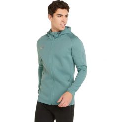 Bluza z kapturem męska Puma Team Final Casuals Hooded Jkt. Niebieskie bluzy sportowe męskie Puma, m, z bawełny. Za 231.99 zł.