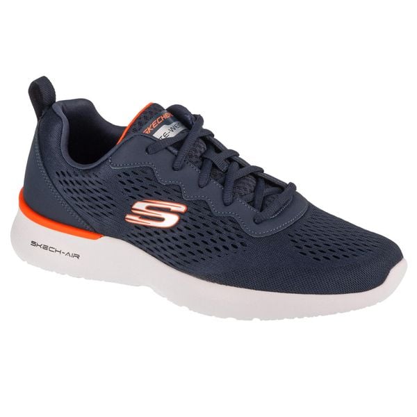 Buty sportowe Sneakersy męskie, Skech-Air Dynamight - Tuned Up. Niebieskie buty sportowe na co dzień męskie Skechers, bez zapięcia, trekkingowe. Za 289.99 zł.