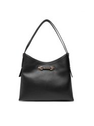 Guess Torebka Lefia HWBG96 44020 Czarny. Czarne torebki klasyczne damskie Guess, z aplikacjami, ze skóry, bez dodatków. Za 409.99 zł.