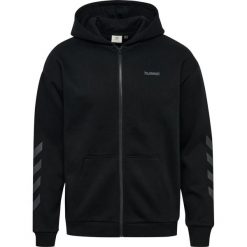 Bluza z kapturem i zamkiem błyskawicznym Hummel Keeper Chevron. Czarne bluzy z kapturem męskie HUMMEL, xl, z bawełny. Za 294.50 zł.