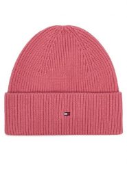 Tommy Hilfiger Czapka Flag AW0AW19102 Różowy. Czerwone czapki zimowe damskie Tommy Hilfiger, z bawełny. Za 189.99 zł.