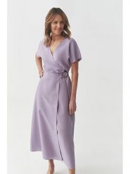 TATUUM Sukienka "Ziana" w kolorze lawendowym rozmiar: 38. Różowe sukienki damskie Tatuum, bez wzorów, z tkaniny, bez kołnierzyka, bez ramiączek, midi. Za 220.63 zł.