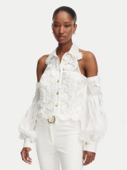 Babylon Koszula W MF0308 Biały Regular Fit. Białe koszule damskie Babylon, bez wzorów, bez kołnierzyka, bez ramiączek. Za 1,689.00 zł.