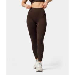 Legginsy bezszwowe push-up Carpatree Elite brązowe. Brązowe legginsy sportowe damskie Carpatree, xs, bez wzorów, z elastanu, z podwyższonym stanem, na fitness i siłownię. W wyprzedaży za 169.99 zł.