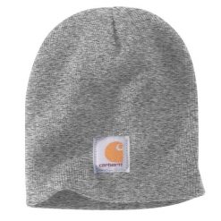 Czapka Carhartt Acrylic Knit Hat HGY Heather. Szare czapki męskie Carhartt, bez wzorów, sportowe. Za 70.99 zł.