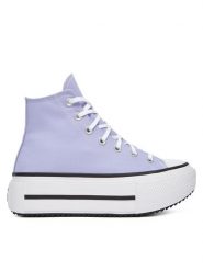 Converse Trampki Chuck Taylor All Star Lift Double Stack A15206C Fioletowy. Fioletowe trampki i tenisówki damskie Converse, bez wzorów, z materiału. Za 289.99 zł.