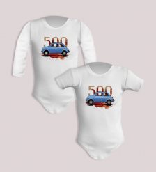 Fiat 500 — body. Czerwone body niemowlęce nikiniki, bez wzorów, z bawełny, bez ramiączek. W wyprzedaży za 50.15 zł.