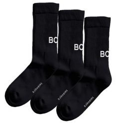 Skarpetki Björn Borg Core Crew Polyamide (x3). Czarne skarpetki damskie Björn Borg, bez wzorów, z bawełny. Za 168.50 zł.