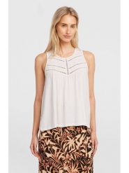 O'Neill Bluzka "Essentials Tokeena" w kolorze białym rozmiar: XL. Białe topy sportowe damskie O'neill, xl, bez wzorów, z wiskozy, bez ramiączek. Za 109.78 zł.