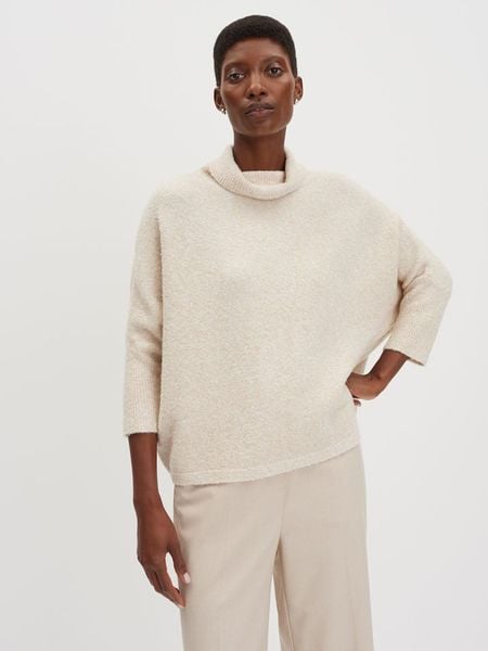 Someday Golf "Tiola" w kolorze kremowym rozmiar: S. Brązowe golfy damskie Someday, s, bez wzorów, z wełny, bez ramiączek. Za 197.17 zł.