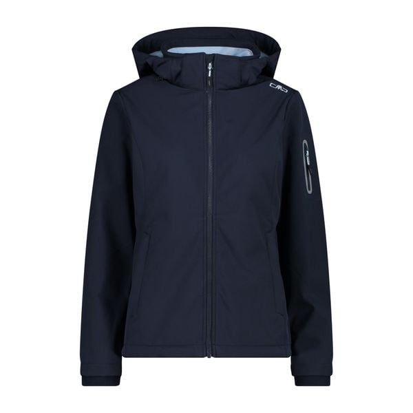 Kurtka damska turystyczna CMP 39A5006. Niebieskie kurtki damskie CMP, xs, bez wzorów, z softshellu, bez kaptura. Za 400.30 zł.