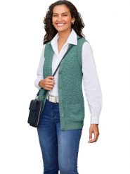 WITT WEIDEN Kamizelka w kolorze turkusowym rozmiar: 40. Niebieskie kamizelki damskie WITT WEIDEN, prążkowane. Za 30.49 zł.