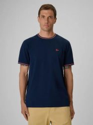 T-shirt regular z nadrukiem męski 4F 4FRSS26TTSHM3997. Brązowe t-shirty męskie 4f, m, bez wzorów, z bawełny, bez kołnierzyka. Za 79.99 zł.
