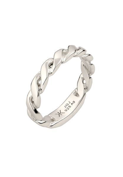 KUZZOI Pierścionek Męski Skręcony 925 Sterling Silver Pierścionki 1 ct Męskie. Szare biżuteria dla mężczyzn KUZZOI, srebrne. Za 288.99 zł.