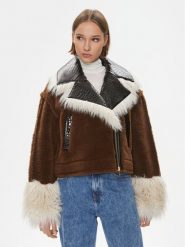Pinko Futro Coco Caban. 102092 A19M Brązowy Regular Fit. Brązowe futra damskie Pinko, m. Za 2,719.00 zł.