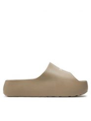 Tommy Jeans Klapki Tjw Chunky Flatform Slide EN0EN02454 Beżowy. Brązowe klapki damskie Tommy Jeans, bez wzorów, z jeansu, bez obcasa. Za 159.99 zł.