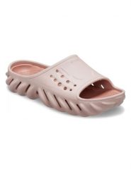 Crocs Klapki "Echo" w kolorze jasnoróżowym rozmiar: 43/44. Różowe klapki damskie Crocs, bez wzorów, bez obcasa. Za 97.05 zł.