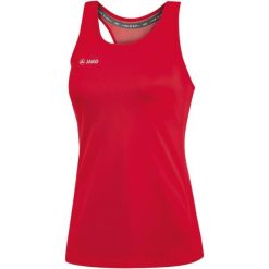 Damski tank top Jako top Run 2.0. Czerwone topy damskie Jako, bez wzorów, bez kołnierzyka. Za 134.00 zł.