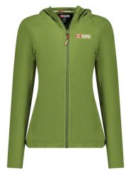 Canadian Peak Kurtka polarowa "Tugoodeak" w kolorze zielonym rozmiar: S. Zielone kurtki damskie Canadian Peak, s, bez wzorów, z polaru, bez kaptura. Za 56.99 zł.