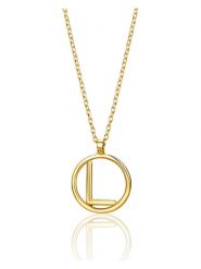 Diamant Exquis Złoty naszyjnik z zawieszką - dł. 42 cm rozmiar: onesize. Żółte naszyjniki damskie Diamant Exquis, złote. Za 421.67 zł.