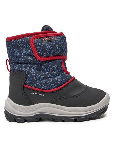 Geox Śniegowce B Flanfil Boy B Abx B263VE 0BCMN C0048 S Czarny. Czarne buty zimowe chłopięce Geox, ze skóry, bez zapięcia. Za 359.99 zł.