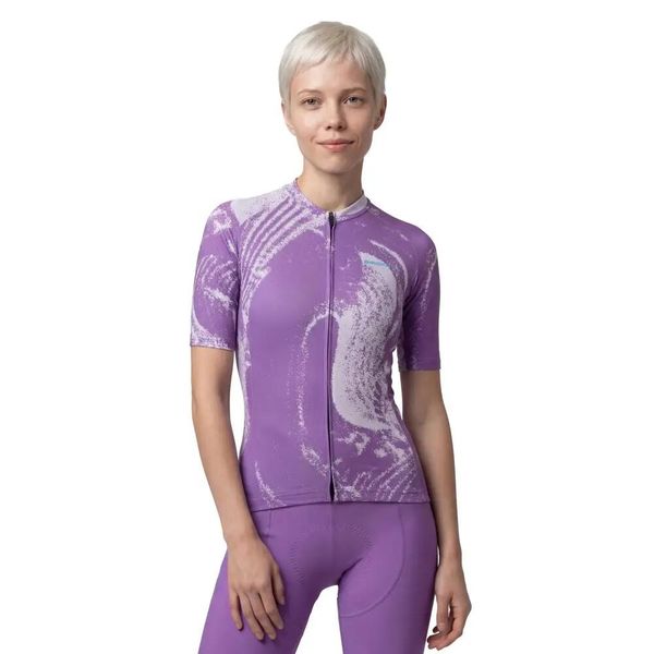 Damska koszulka biodegradowalna Kolarstwo Siroko Bio-W NRC Purple. Fioletowe topy sportowe damskie SIROKO, xs, bez wzorów, z elastanu, bez ramiączek. Za 301.00 zł.