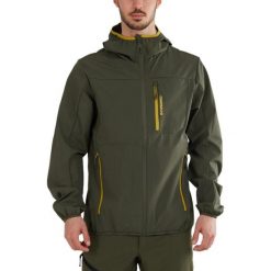 Kurtka softshellowa męska Fundango Alloy Hooded Softshell. Zielone kurtki męskie Fundango, m, bez wzorów, z poliamidu, sportowe, bez kaptura. Za 459.90 zł.