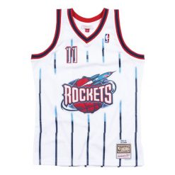 Koszulka Nba Houston Rockets Yao Ming. Białe t-shirty damskie Mitchell & Ness, bez wzorów, bez kołnierzyka. Za 553.00 zł.