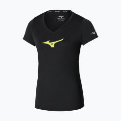 Koszulka do biegania damska Mizuno Core Runbird Tee. Czarne t-shirty damskie Mizuno, l, bez wzorów, z materiału, bez kołnierzyka. Za 149.99 zł.