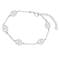 Valero Pearls Bransoletka Srebro wysokiej próby Srebrny Bransoletki 1 ct Damski. Szare bransoletki damskie Valero Pearls, srebrne. Za 219.99 zł.