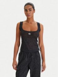 Adidas Top KD2838 Czarny Slim Fit. Czarne topy damskie Adidas, s, bez wzorów, z syntetyku, bez ramiączek. Za 149.99 zł.