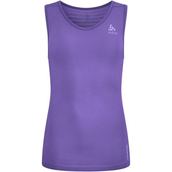 Koszulka damska Odlo PERFORMANCE X-LIGHT BL TOP v-neck singlet. Czarne t-shirty damskie Odlo, bez wzorów, bez kołnierzyka. Za 199.99 zł.