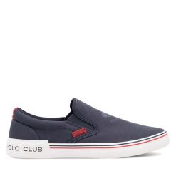 Tenisówki Beverly Hills Polo Club. Niebieskie trampki i tenisówki męskie Beverly Hills Polo Club, bez wzorów, bez zapięcia. Za 169.99 zł.